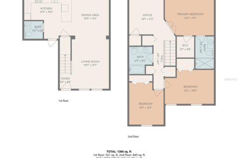 Townhouse in Valrico, Florida 3 bedrooms, 135.73 sq.m. № 2145404 - photo 24