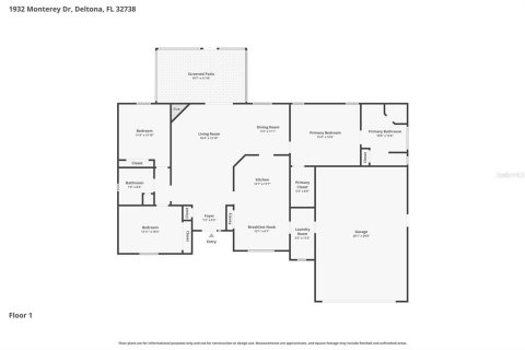 Villa ou maison à vendre à Deltona, Floride: 3 chambres, 157.47 m2 № 2094082 - photo 11