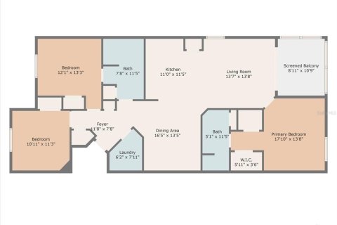 Condominio en alquiler en Lakewood Ranch, Florida, 3 dormitorios, 116.5 m2 № 2107044 - foto 30