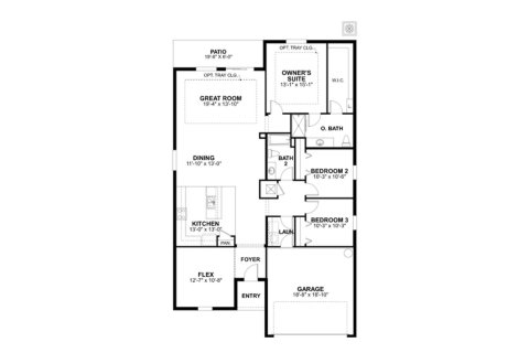 Townhouse floor plan «180SQM PALISADES», 3 bedrooms in SUMMERWOODS