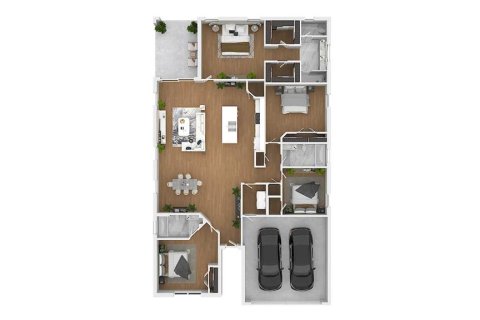 Снять в аренду виллу или дом в Саммерфилд, Флорида 4 комнаты, 184.88м2, № 1893841 - фото 3