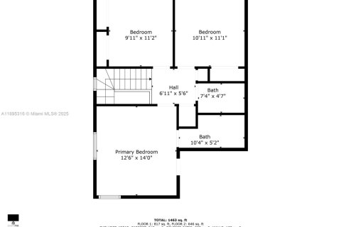 Villa ou maison à vendre à Miami, Floride: 3 chambres, 132.39 m2 № 2014202 - photo 3