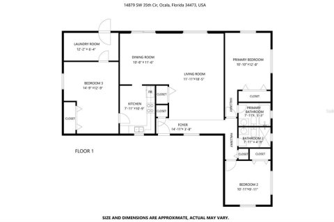 Casa en alquiler en Ocala, Florida, 3 dormitorios, 104.14 m2 № 1880823 - foto 2