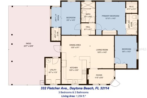 House in Daytona Beach, Florida 3 bedrooms, 116.5 sq.m. № 2098622 - photo 10