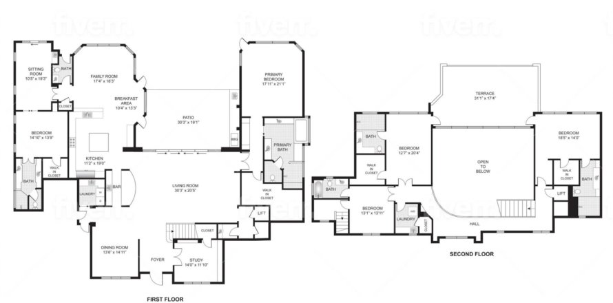 House in Delray Beach, Florida 5 bedrooms, 551.84 sq.m. № 823328