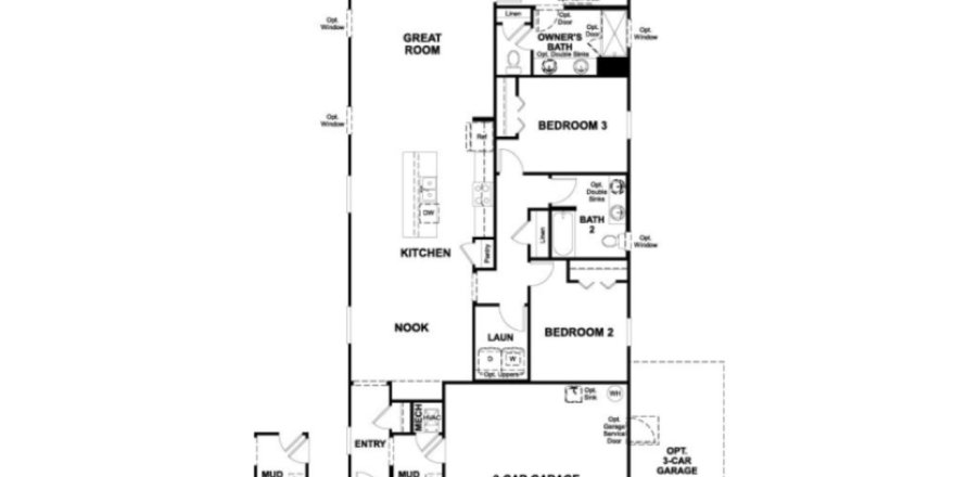 Дом в Seasons at Marietta Cove в Джэксонвилл, Флорида 3 комнаты, 158м2 № 429846
