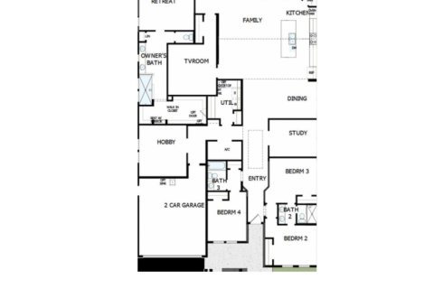 House floor plan «House», 5 bedrooms in Falls at Shearwater - 60'