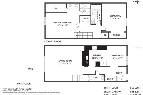 Adosado en venta en Tampa, Florida, 2 dormitorios, 133.78 m2 № 1792672 - foto 30