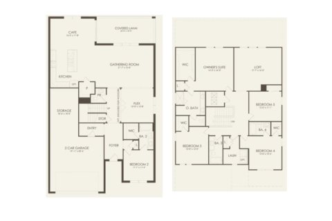 House floor plan «floor Yellowstone at Whispering Pines», 5 rooms in Whispering Pines in the Tampa-St. Petersburg Area