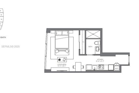 Studio à Condo à Miami, Floride  № 2077142