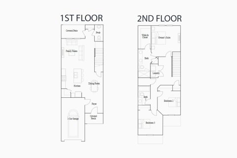 Townhouse floor plan «148SQM ALLEGIANCE», 3 bedrooms in EPPERSON