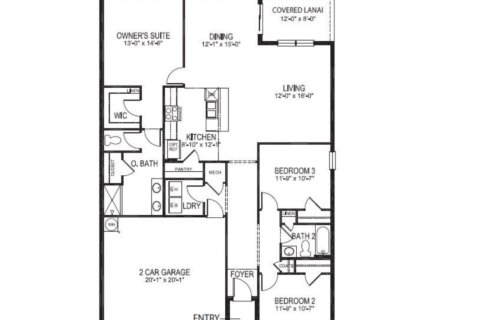 House floor plan «floor 1209 Red Hill Road», 3 rooms in Charles Cove by D.R. Horton
