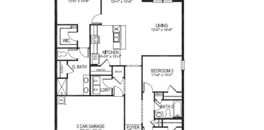 House in Charles Cove by D.R. Horton in Davenport, Florida 3 rooms, 155 sq.m. № 353490