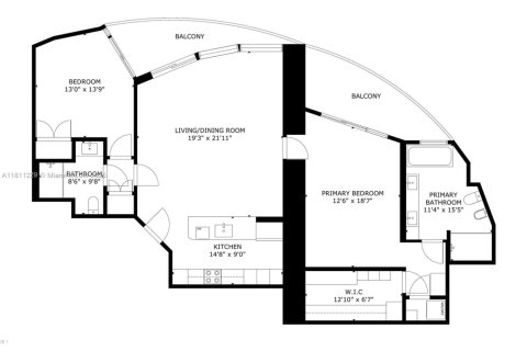 Condominio en venta en Sunny Isles Beach, Florida, 2 dormitorios, 147.06 m2 № 1869952 - foto 20