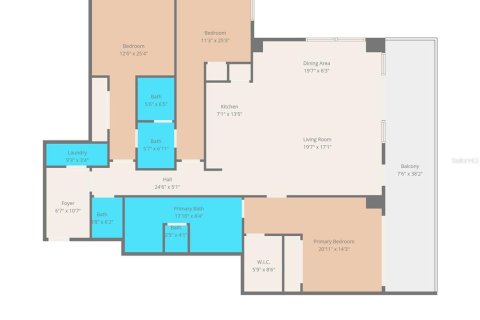 Condo in Tampa, Florida, 3 bedrooms № 2114938 - photo 6