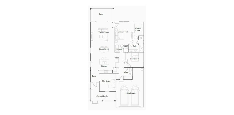 Планировка виллы или дома «165SQM» 2 спальни в ЖК ANGELINE