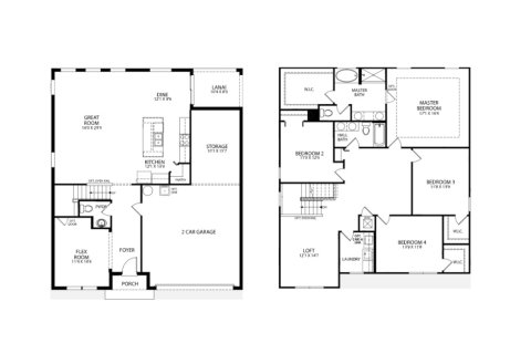 House floor plan «House», 4 bedrooms in Port Orange Scattered Lot Community