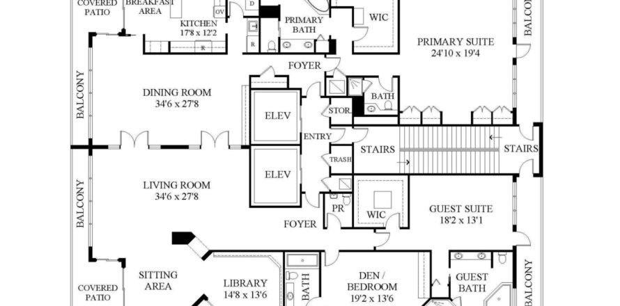 Condo in West Palm Beach, Florida, 3 bedrooms  № 701687