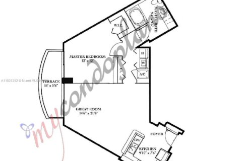Купить кондоминиум в Авентура, Флорида 1 спальня, 79.9м2, № 2013785 - фото 19