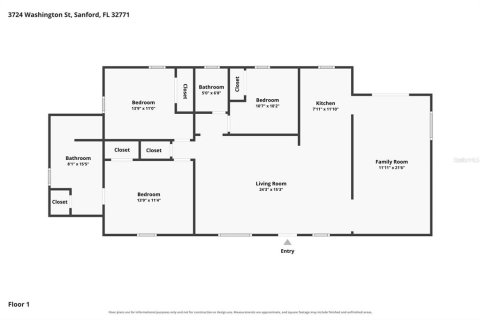 House in Sanford, Florida 3 bedrooms, 150.32 sq.m. № 2393409 - photo 26