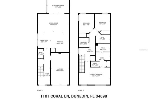 Townhouse in Dunedin, Florida 3 bedrooms, 138.24 sq.m. № 1912797 - photo 25