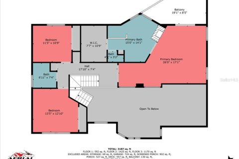 Villa ou maison à vendre à Oldsmar, Floride: 4 chambres, 303.79 m2 № 1574368 - photo 13