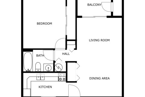 Condo in Palm Springs, Florida, 1 bedroom  № 1172872 - photo 1