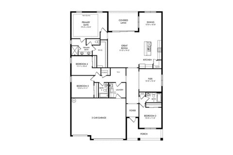 Планировка таунхауса «230SQM WILLET» 4 спальни в ЖК CRESCENT LAKES