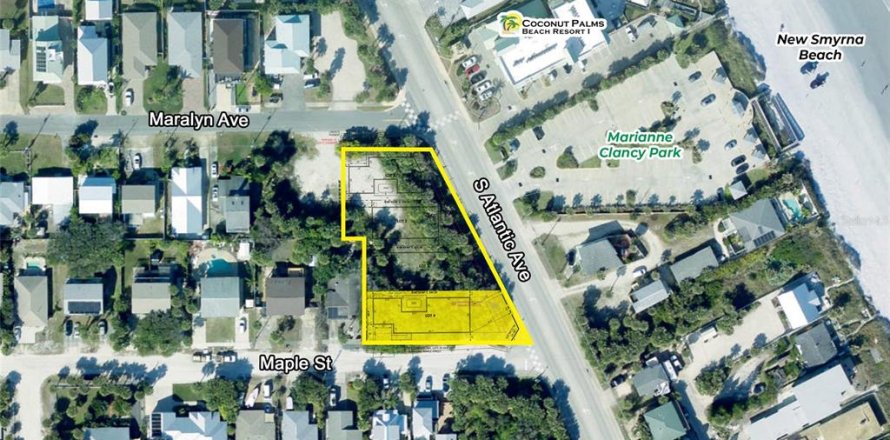 Land in New Smyrna Beach, Florida № 1850984