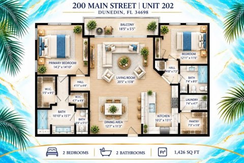 Condo in Dunedin, Florida, 2 bedrooms  № 2386268 - photo 3