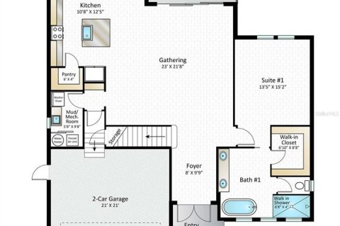 Купить виллу или дом в Сарасота, Флорида 9 комнат, 255.48м2, № 1640124 - фото 4