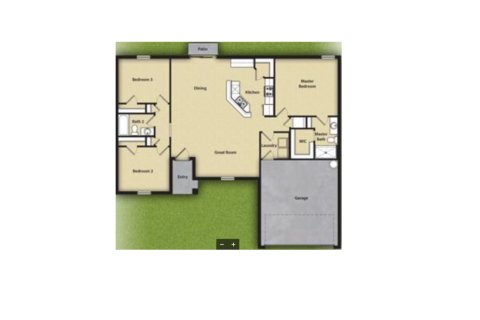 House floor plan «House», 3 bedrooms in Deltona DeLand