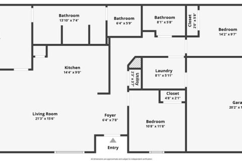 Adosado en alquiler en Parrish, Florida, 3 dormitorios, 134.15 m2 № 1885151 - foto 2