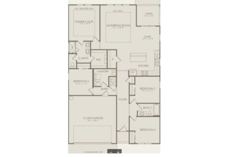 House floor plan «House», 4 bedrooms in The Trails at Grand Oaks