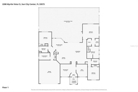 Villa ou maison à vendre à Sun City Center, Floride: 3 chambres, 213.3 m2 № 2436674 - photo 6