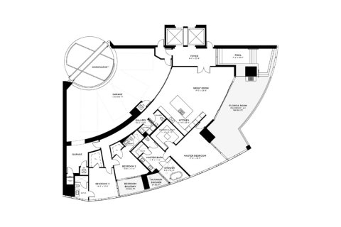 Appartement à BENTLEY RESIDENCES  3 chambres, 280 m2 № 63554