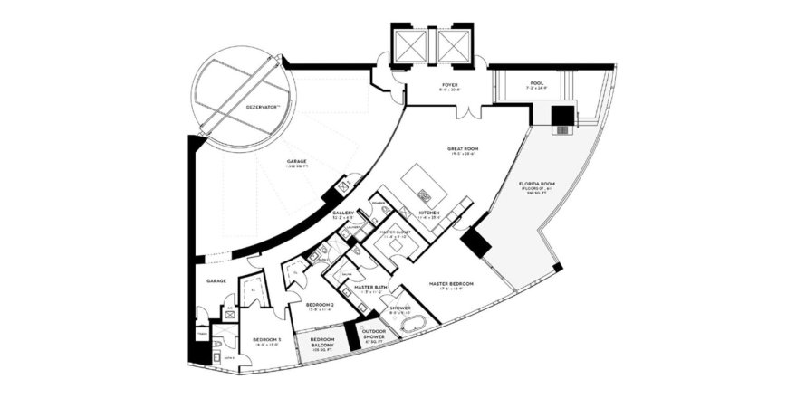 Appartement à BENTLEY RESIDENCES à North Miami Beach, Floride 3 chambres, 280 m2 № 63553