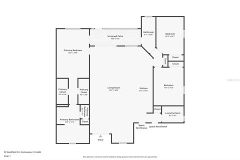 House in Homosassa, Florida 3 bedrooms, 186.55 sq.m. № 1819200 - photo 25