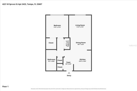Condominio en venta en Tampa, Florida, 1 dormitorio, 64.66 m2 № 2236926 - foto 4