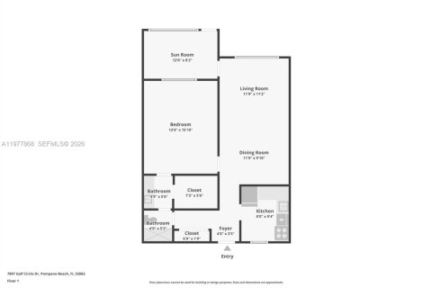 Condominio en venta en Tamarac, Florida, 2 dormitorios, 95.69 m2 № 2042445 - foto 8