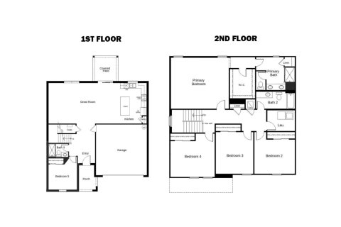 Townhouse floor plan «238SQM 75», 4 bedrooms in COVES OF ESTERO BAY