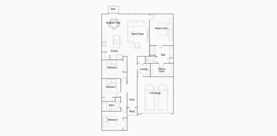 Townhouse in TRINITY LAKES in Groveland, Florida 4 bedrooms, 180 sq.m. № 102861