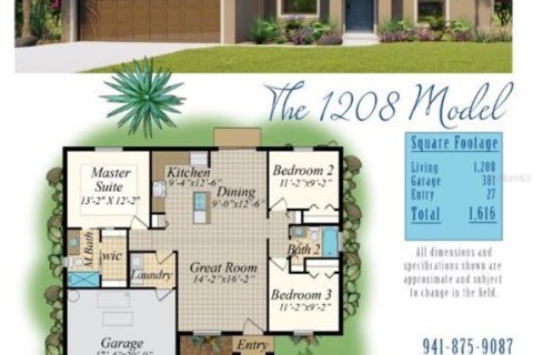 Casa en venta en North Port, Florida, 3 dormitorios, 112.23 m2 № 1285603 - foto 2