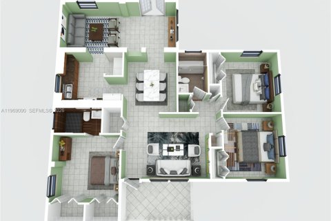 Villa ou maison à vendre à Homestead, Floride: 3 chambres № 2030665 - photo 3