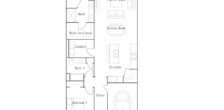 House in Angeline Active Adult - Active Adult Villas in Land O' Lakes, Florida 2 bedrooms, 130 sq.m. № 530291