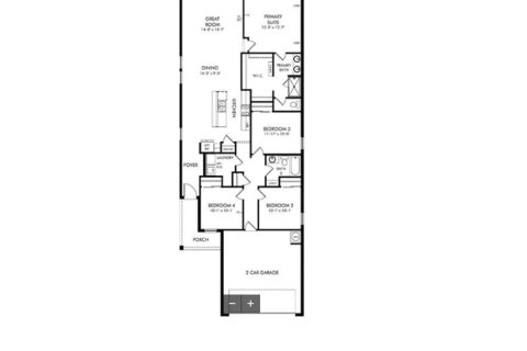 House floor plan «House», 4 bedrooms in Links Terrace