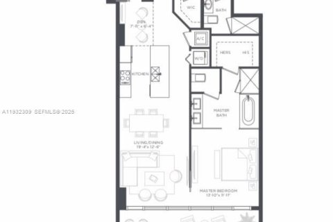 Copropriété à louer à Miami, Floride: 2 chambres, 123.19 m2 № 1990831 - photo 12