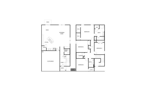 House floor plan «House», 4 bedrooms in Grand Reserve Express