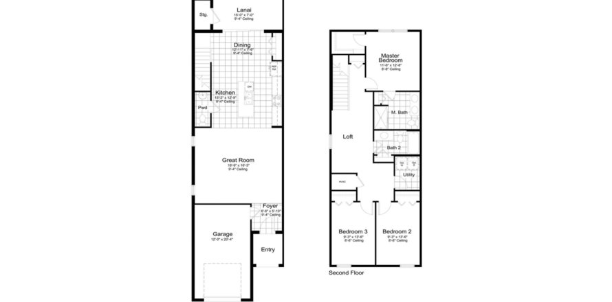 Touwnhouse à RIVERFIELD à Parrish, Floride 3 chambres, 166 m2 № 151745