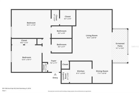 Condo in Saint Petersburg, Florida, 2 bedrooms  № 2403700 - photo 26